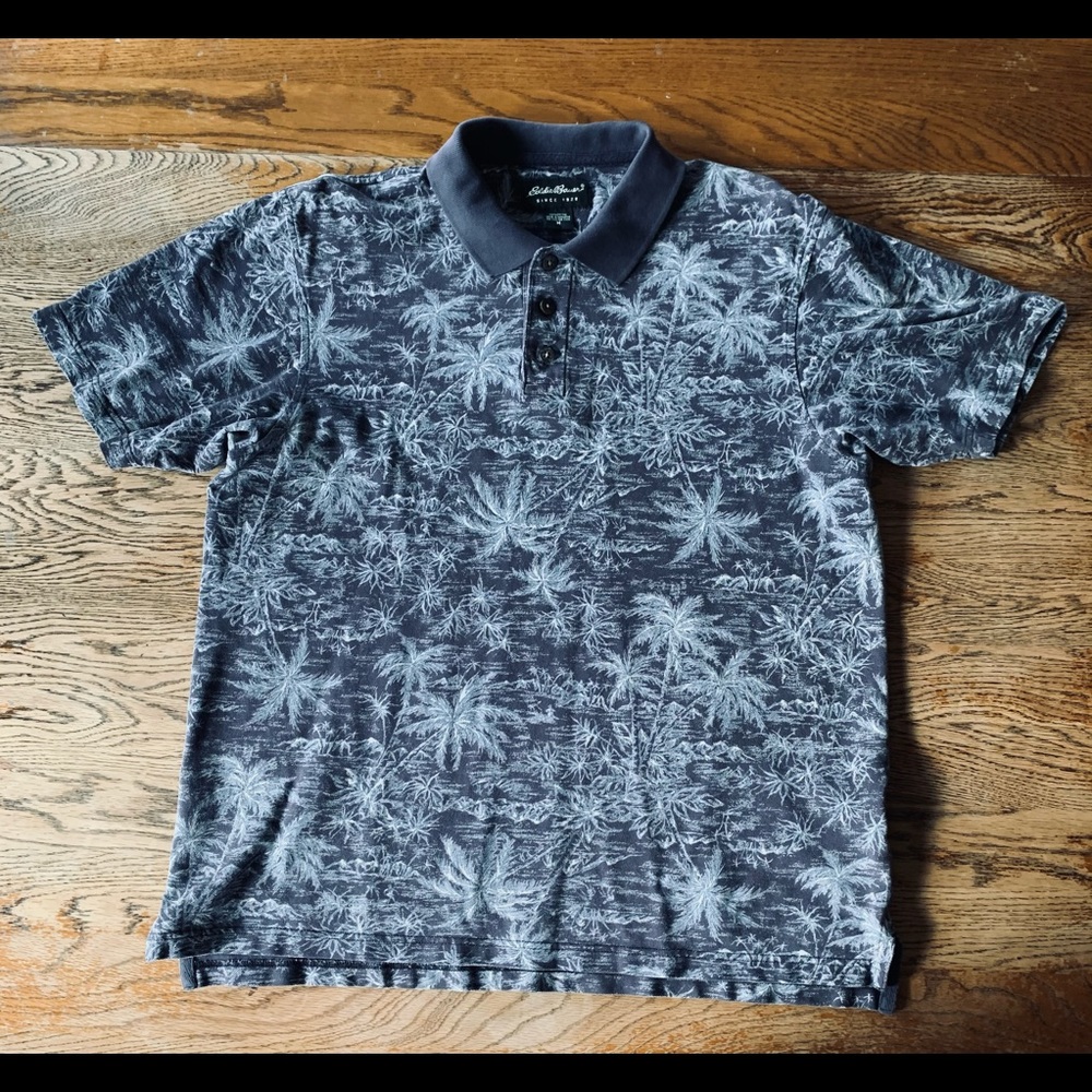 Eddie Bauer coastal polo shirt Resort Wear Island Style